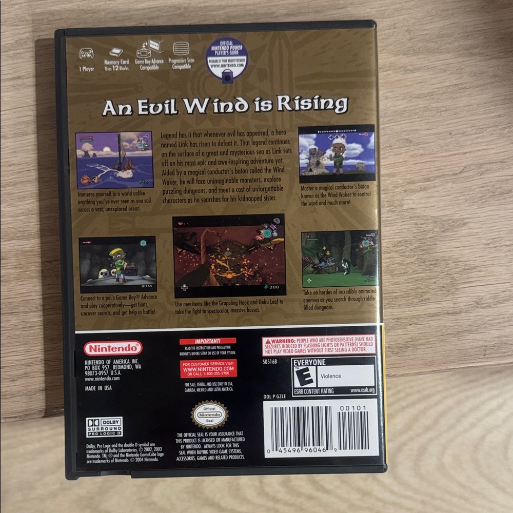 Nintendo GameCube Zelda: Wind Waker - player’s choice edition Black and Gold CIB - Picture 3 of 4